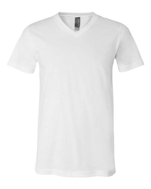Unisex Jersey V-Neck Tee - L