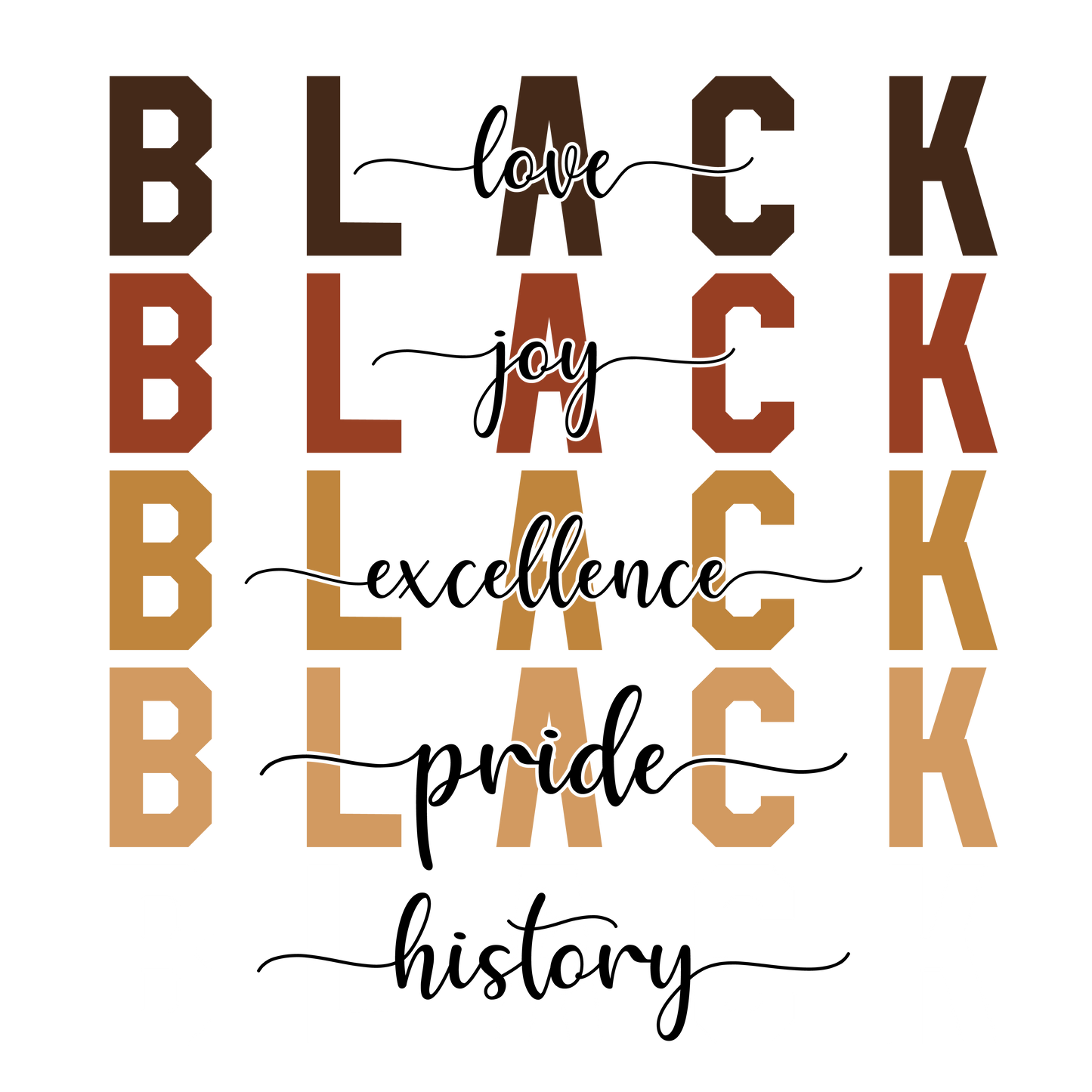 Black Pride DTF Print