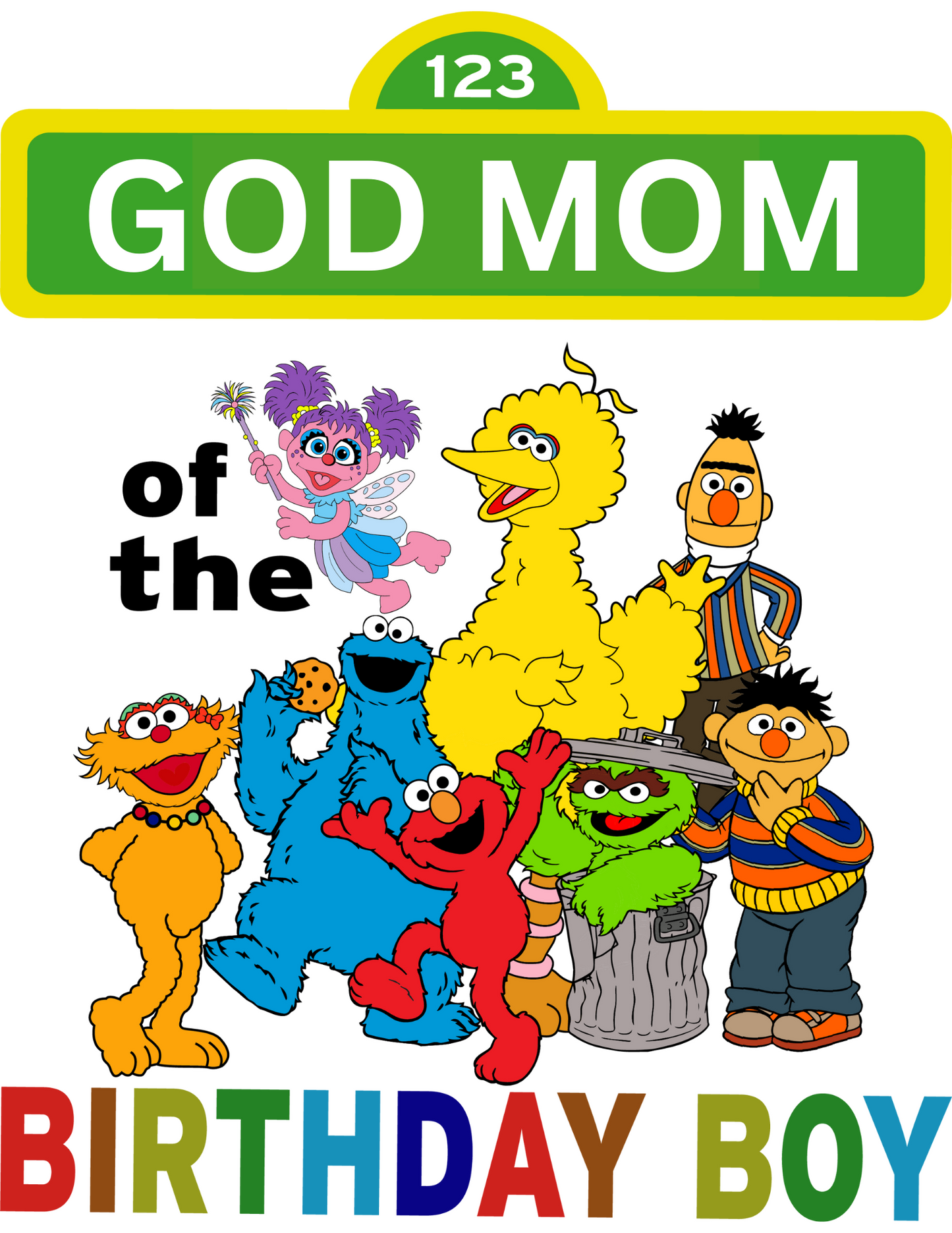 Sesame Street Birthday Boy Canva Design
