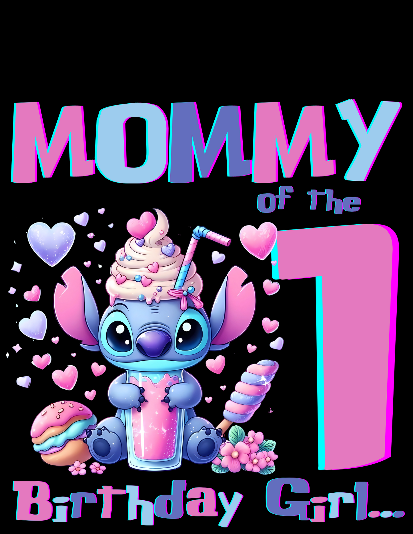 Lilo and Stitch 1st Birthday Canva Design