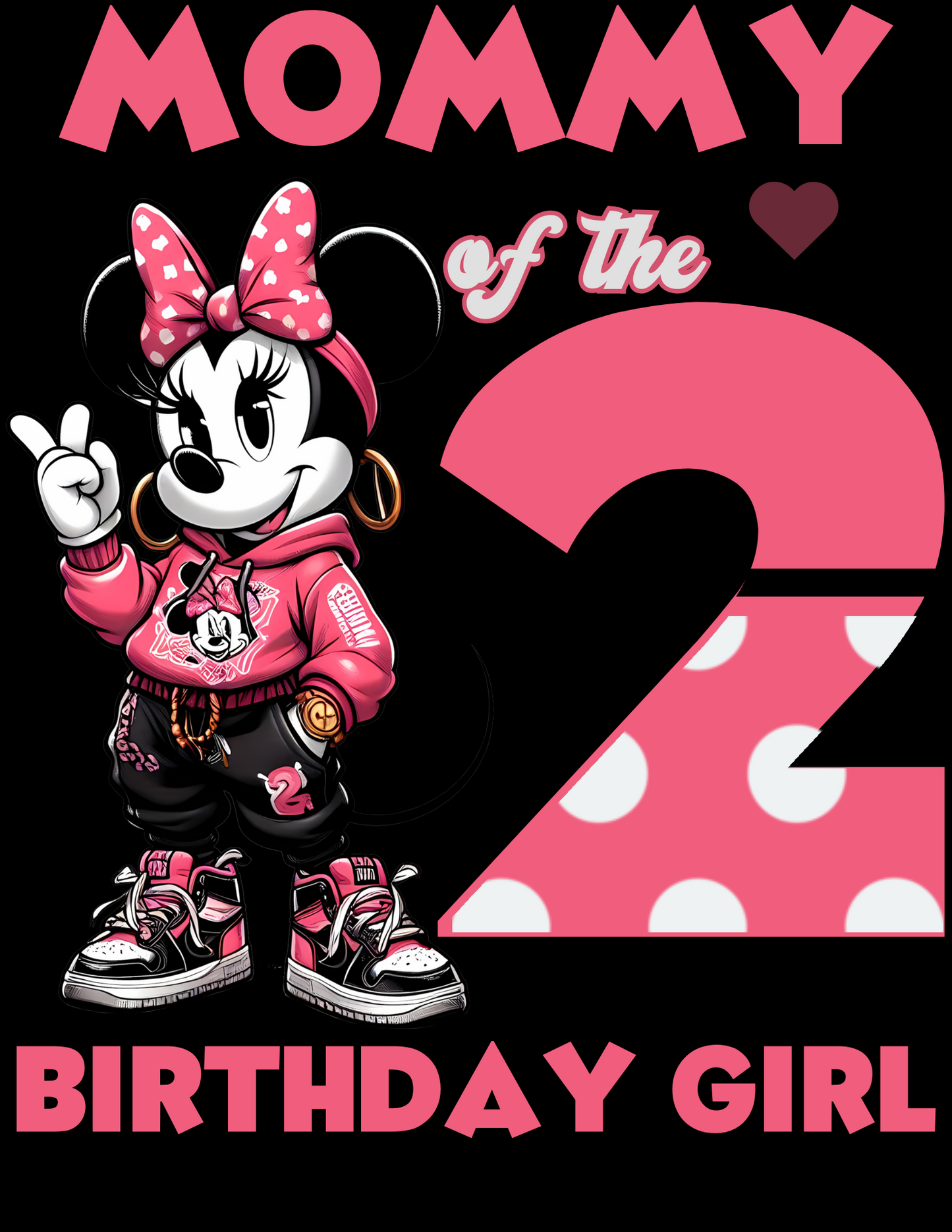 Minnie Mouse 2 Birthday Girl Canva Design