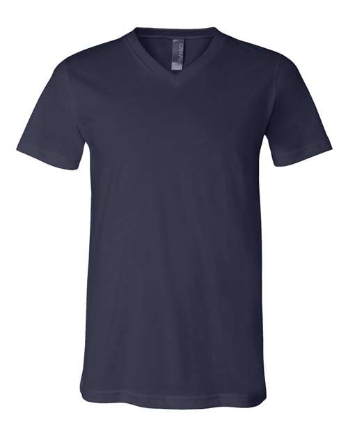 Unisex Jersey V-Neck Tee - L