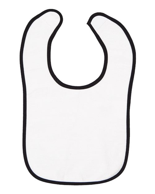 Infant Contrast Trim Terry Bib 1003