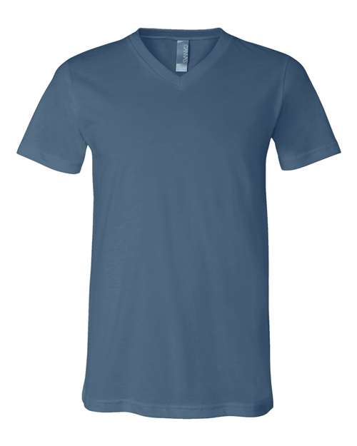 Unisex Jersey V-Neck Tee - L