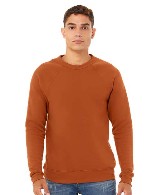Unisex Sponge Fleece Raglan Crewneck Sweatshirt - L