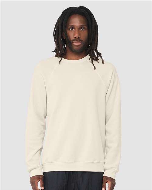 Unisex Sponge Fleece Raglan Crewneck Sweatshirt - L