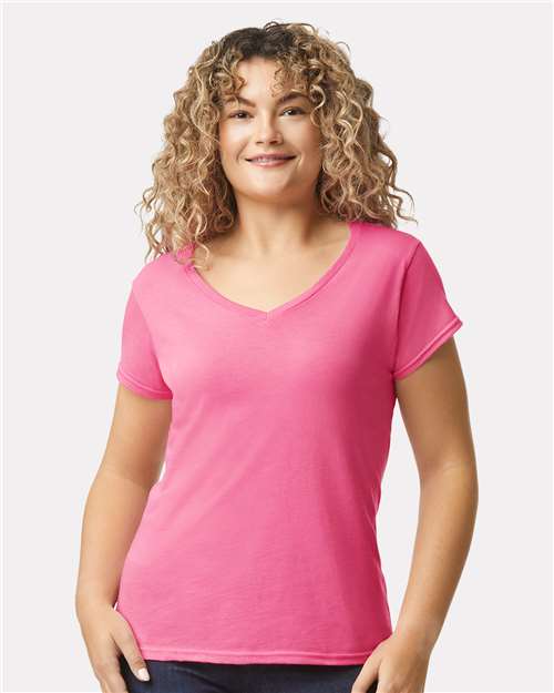 Women's Softstyle® V-Neck T-Shirt 64V00L