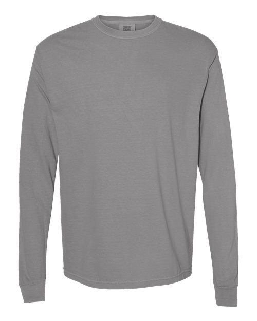 Garment-Dyed Heavyweight Long Sleeve T-Shirt - L