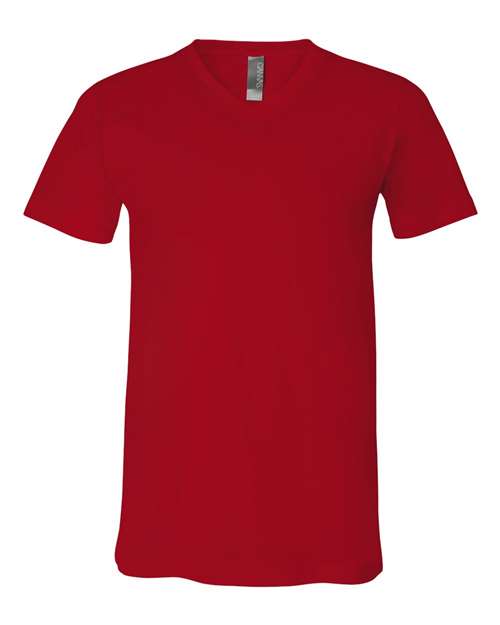 Unisex Jersey V-Neck Tee - L
