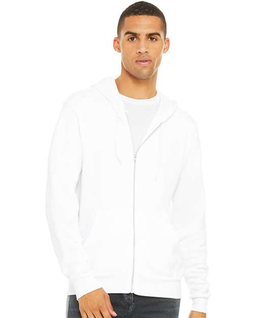 Unisex Sponge Fleece Full-Zip Hoodie Sweatshirt - XS