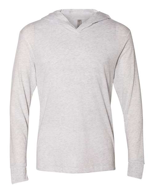 Unisex Triblend Hooded Long Sleeve Pullover T-Shirt