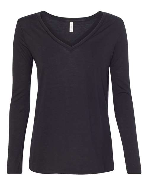 Women's Flowy Long Sleeve V-Neck Tee