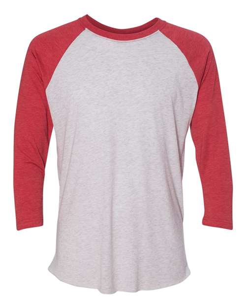 Unisex Triblend Three-Quarter Raglan T-Shirt - 2XL