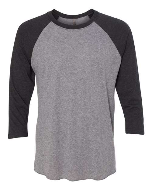 Unisex Triblend Three-Quarter Raglan T-Shirt - 2XL