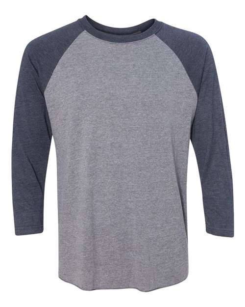 Unisex Triblend Three-Quarter Raglan T-Shirt - 2XL