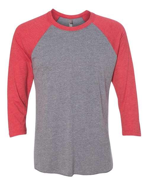Unisex Triblend Three-Quarter Raglan T-Shirt - 2XL
