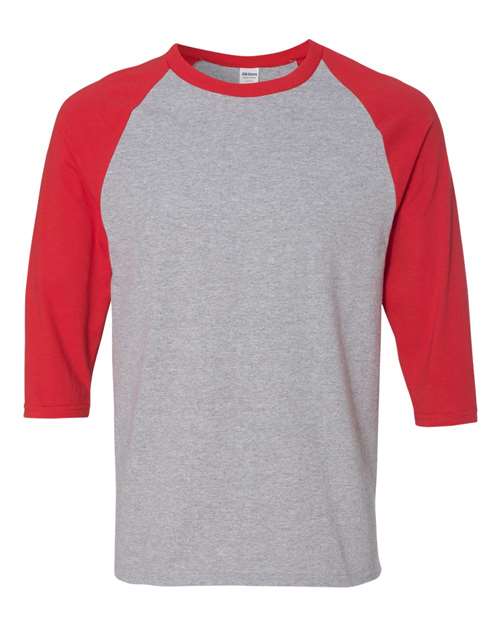 Unisex Heavy Cottonâ„¢ Raglan Three-Quarter Sleeve T-Shirt