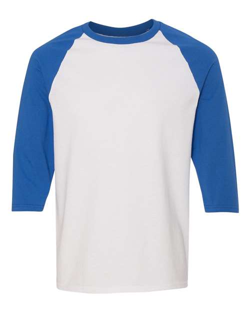Unisex Heavy Cottonâ„¢ Raglan Three-Quarter Sleeve T-Shirt