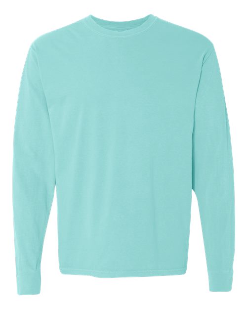 Garment-Dyed Heavyweight Long Sleeve T-Shirt - L