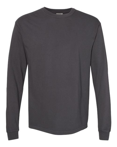 Garment-Dyed Heavyweight Long Sleeve T-Shirt - L