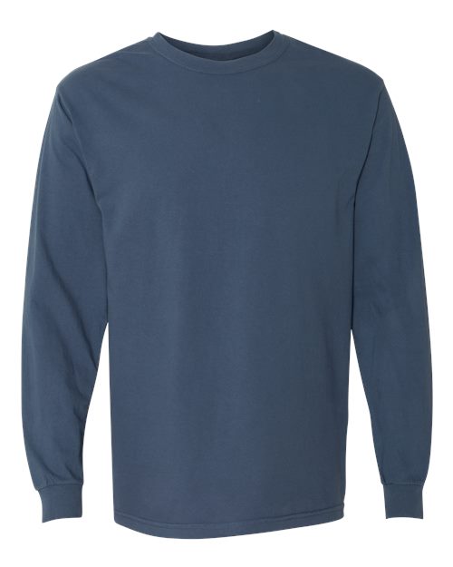 Garment-Dyed Heavyweight Long Sleeve T-Shirt - L