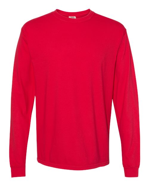 Garment-Dyed Heavyweight Long Sleeve T-Shirt - L