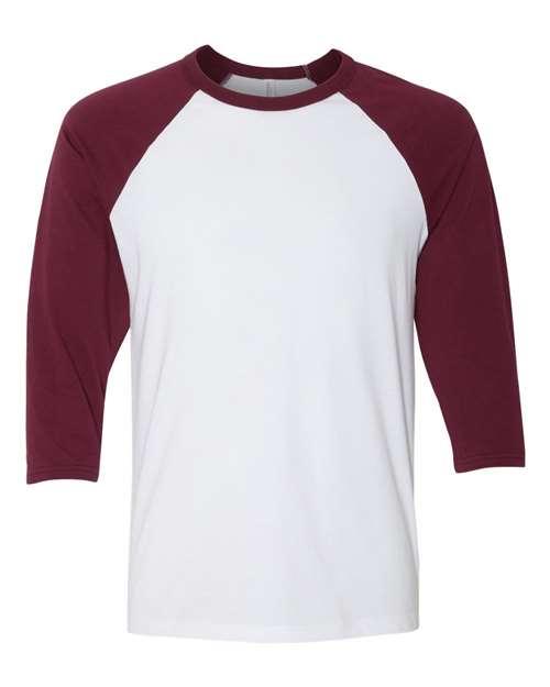 Unisex Three-Quarter Sleeve Baseball Tee - L