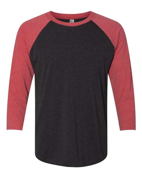 Unisex Triblend Three-Quarter Raglan T-Shirt - 2XL