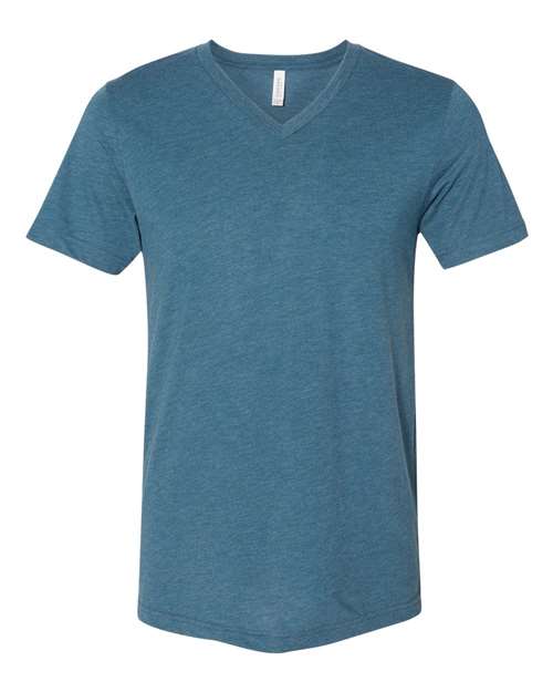 Unisex Triblend V-Neck Tee - L