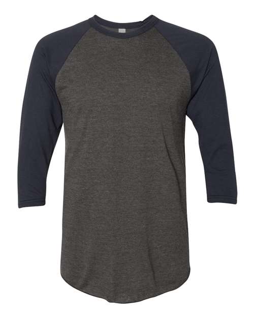 Unisex 50/50 Raglan Three-Quarter Sleeve Tee