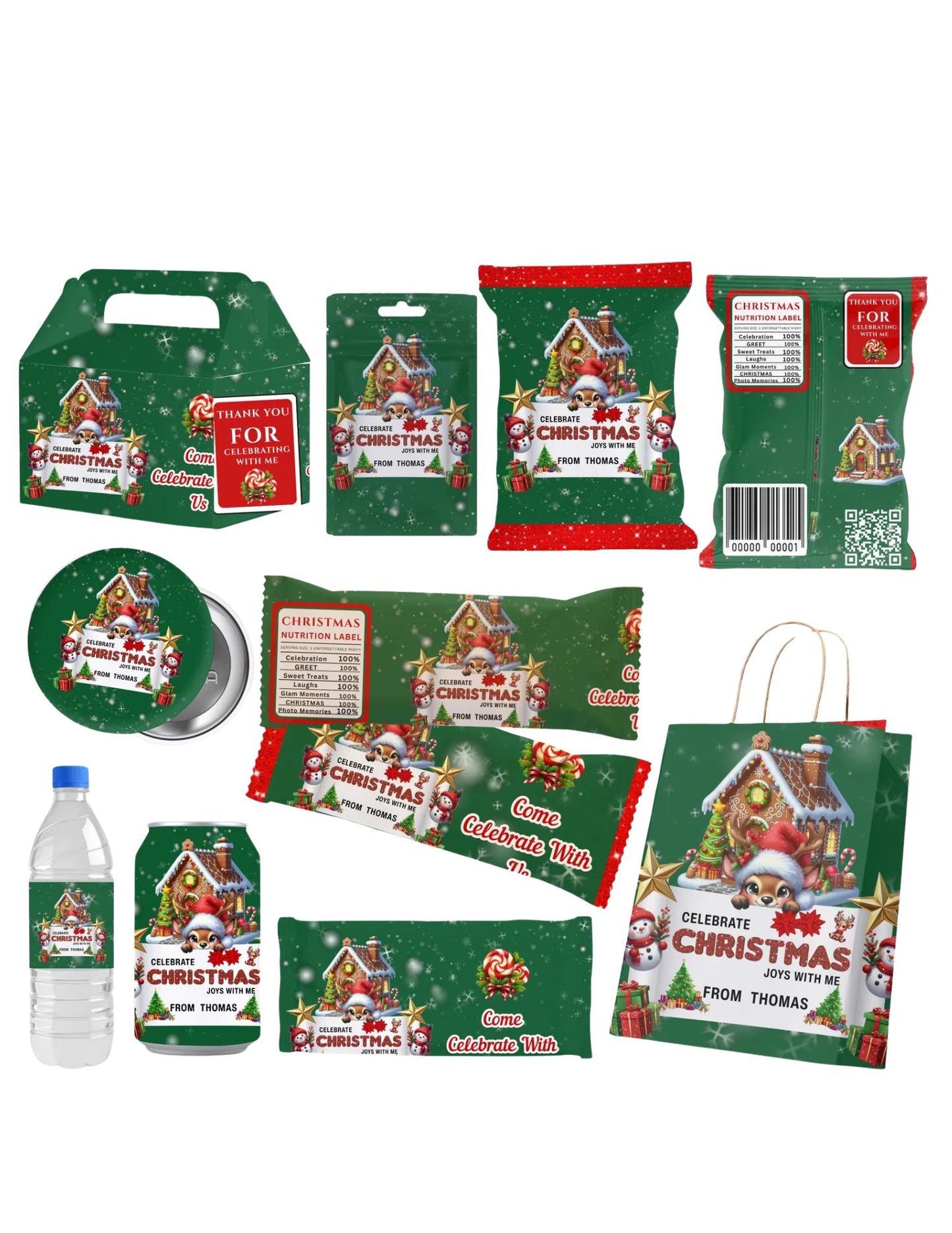 Gingerbread House Party Favors