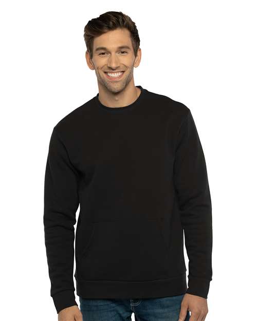 Unisex Santa Barbara Pocket Crewneck Sweatshirt 9001
