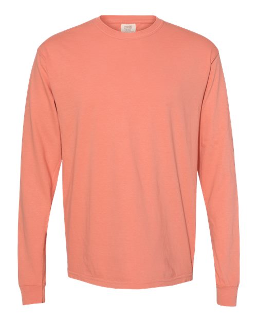 Garment-Dyed Heavyweight Long Sleeve T-Shirt - L