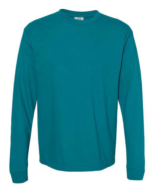 Garment-Dyed Heavyweight Long Sleeve T-Shirt - S