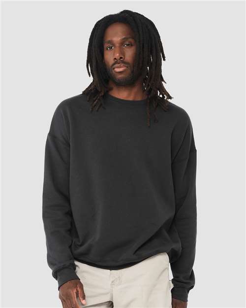 Unisex Sponge Fleece Drop Shoulder Crewneck Sweatshirt - L