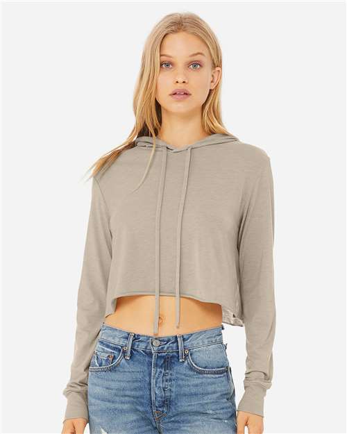 Women’s Triblend Crop Long Sleeve Hoodie