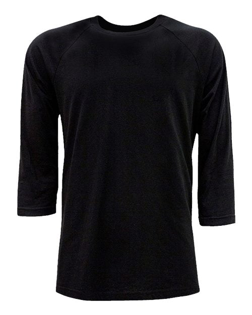 Unisex CVC Three-Quarter Sleeve Raglan T-Shirt 6251