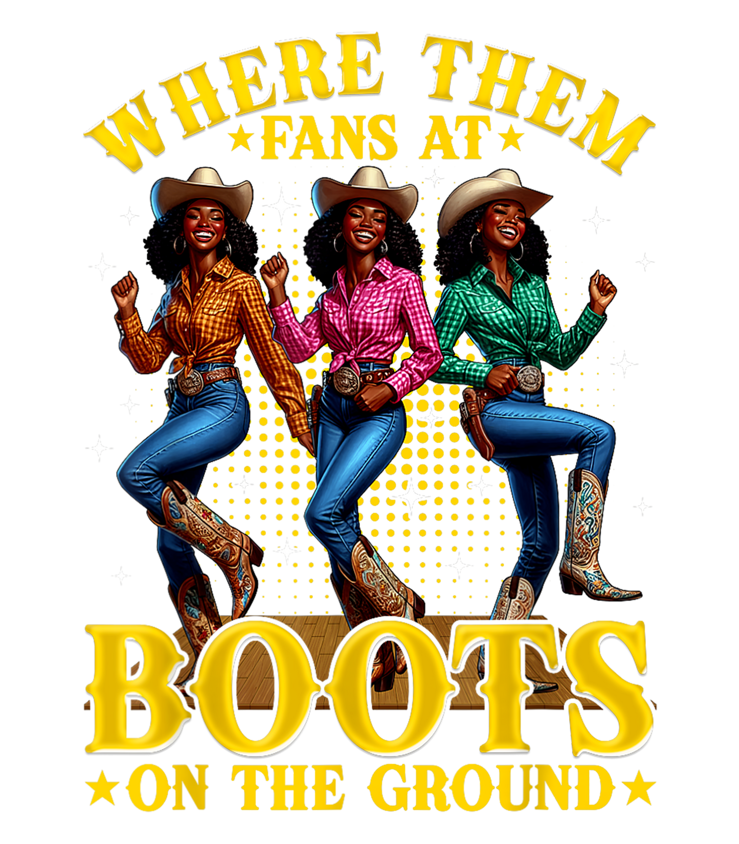 Boots On The Ground 7 DTF Print