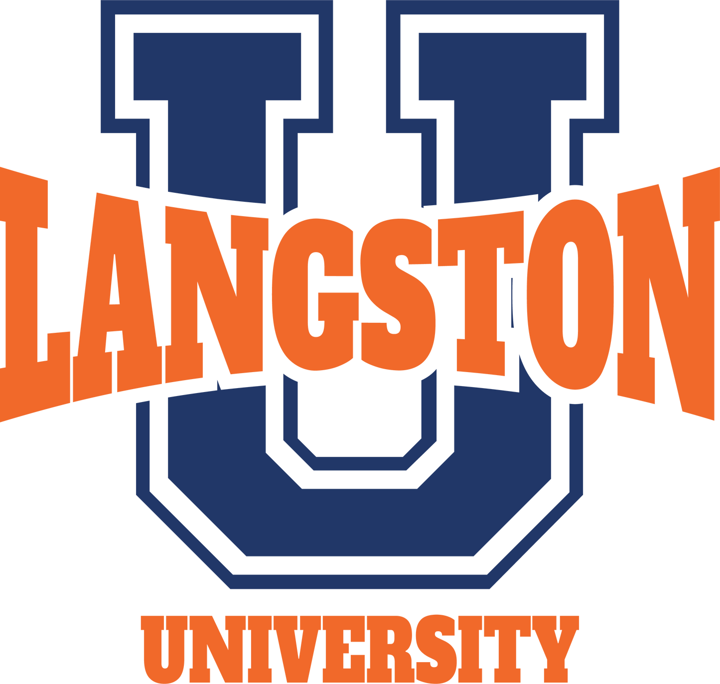 Langston University 3 DTF Print