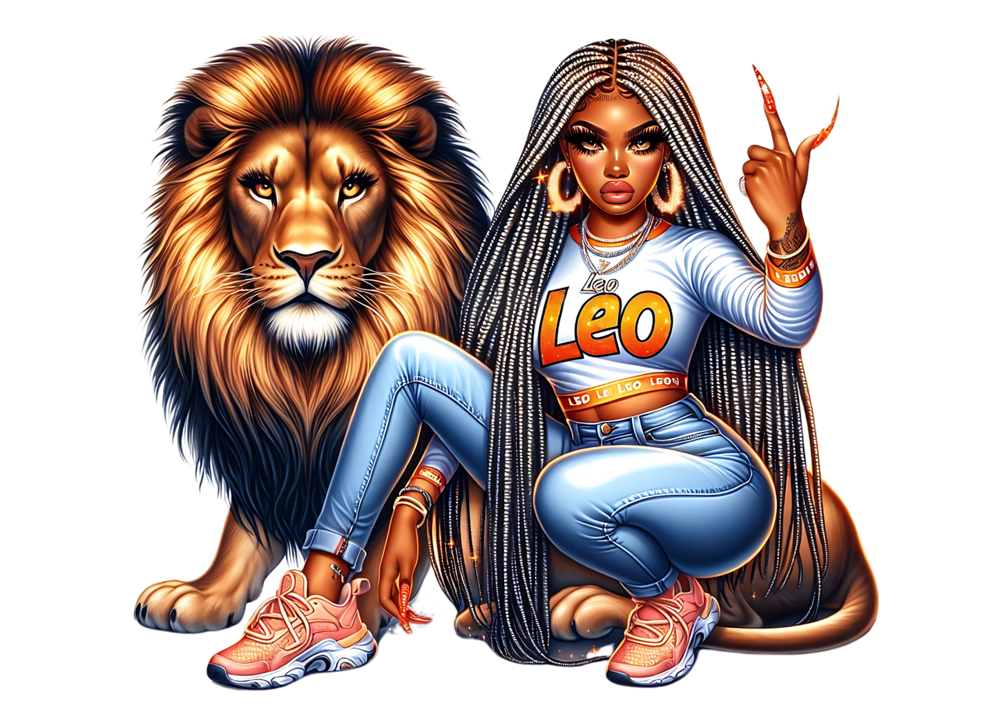 Leo Lion DTF