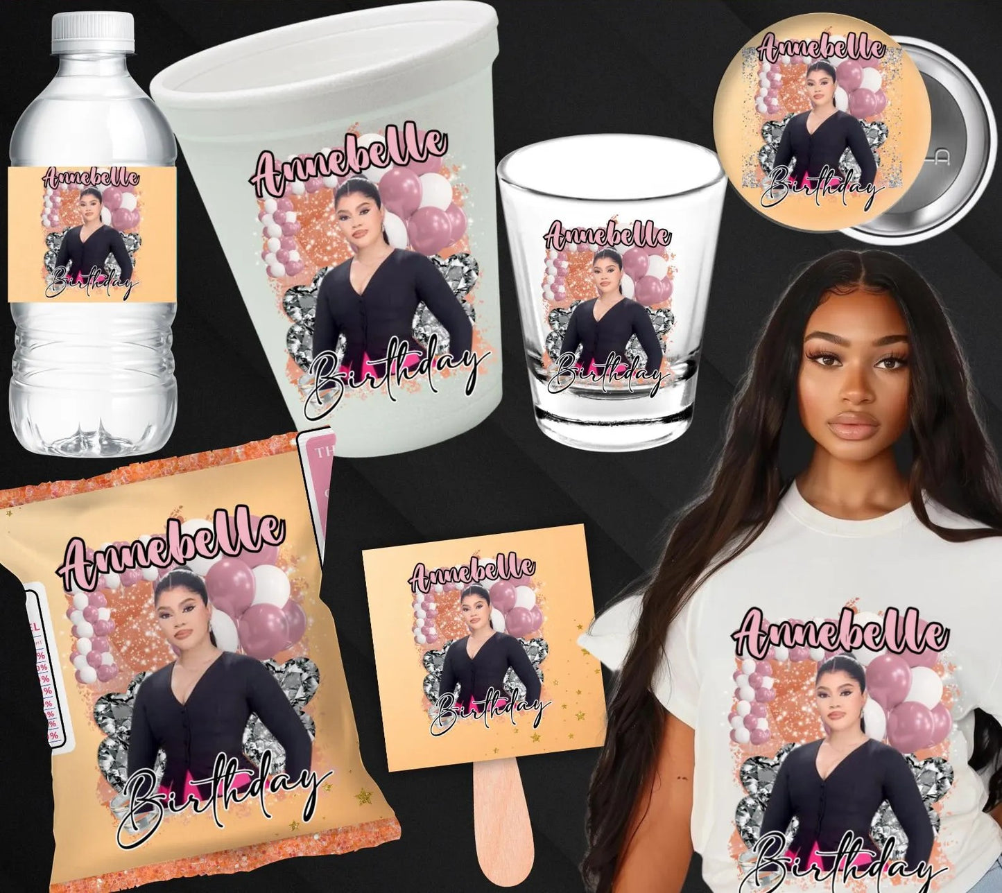 Pink Birthday Party Favors