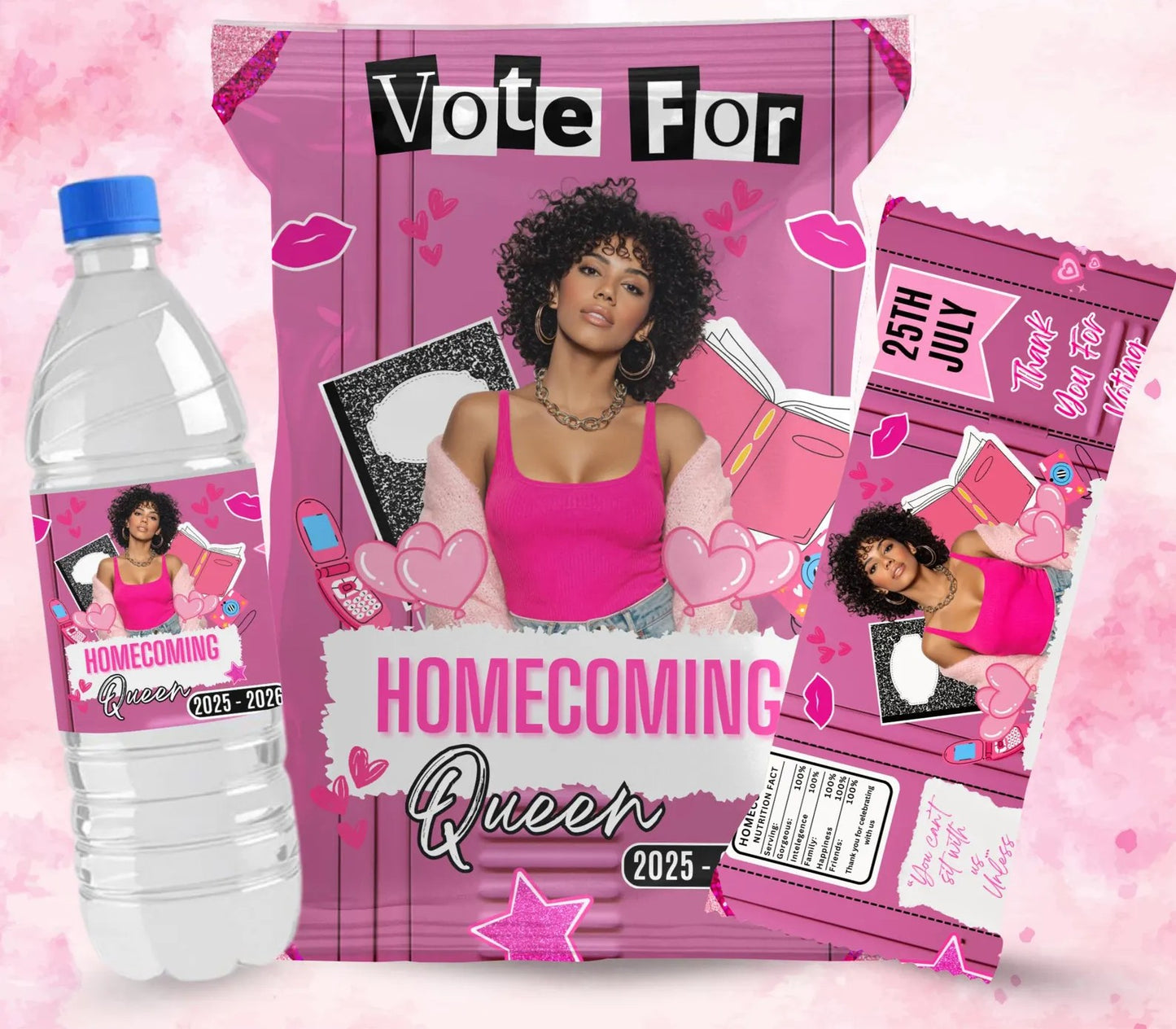 Pink Homecoming Party Favors