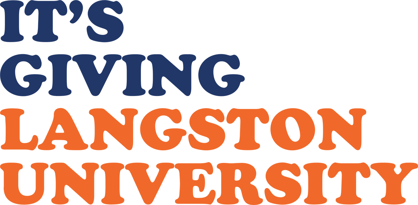 It's Giving Langston University DTF Print