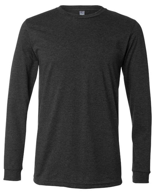 Heather CVC Long Sleeve Tee - L