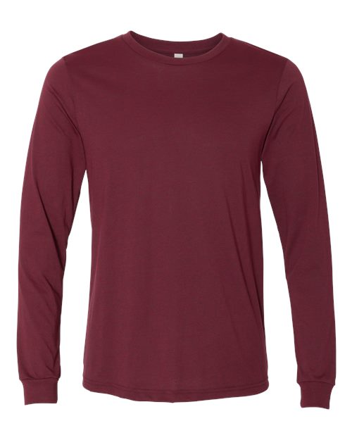 Heather CVC Long Sleeve Tee - L