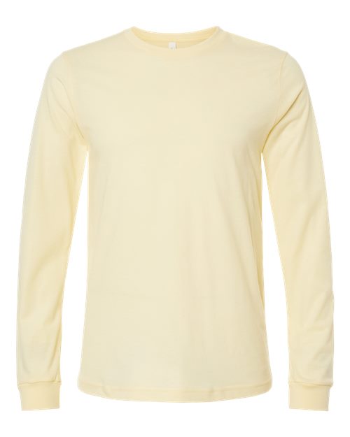 Heather CVC Long Sleeve Tee - L