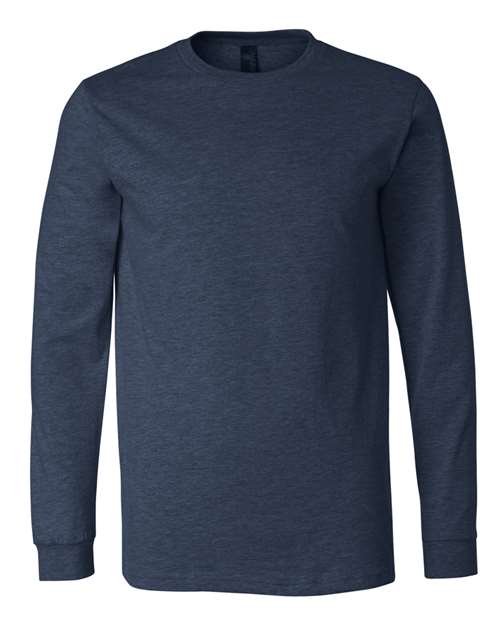 Heather CVC Long Sleeve Tee - L