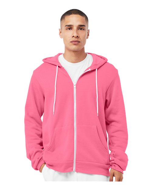 Unisex Sponge Fleece Full-Zip Hoodie Sweatshirt - XS