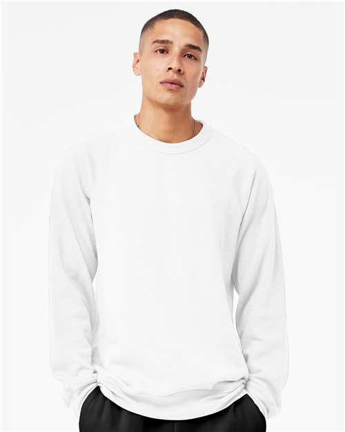 Unisex Sponge Fleece Raglan Crewneck Sweatshirt - L