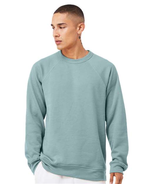 Unisex Sponge Fleece Raglan Crewneck Sweatshirt - L